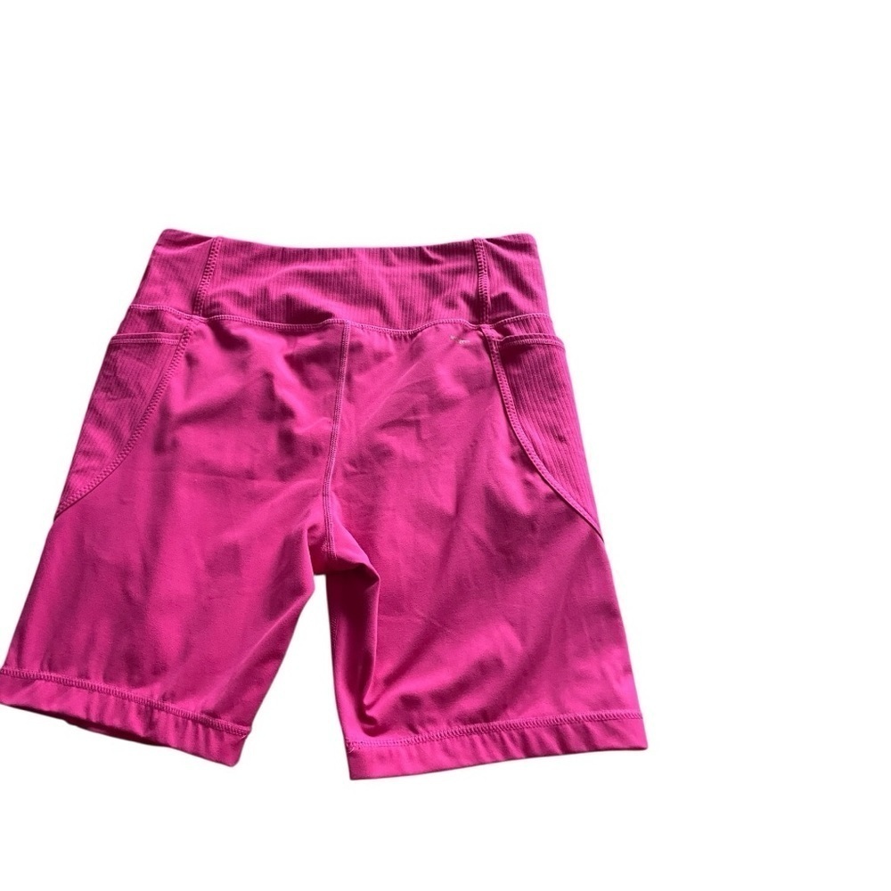 MONDETTA Women’s Pink High-Waisted Bike Shorts with Compression. - Picture 4 of 11